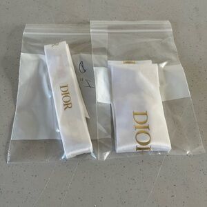 Dior Luxurious White and Gold Ribbon Duo. A1